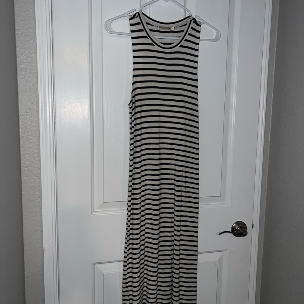 Black and White stripped Dress